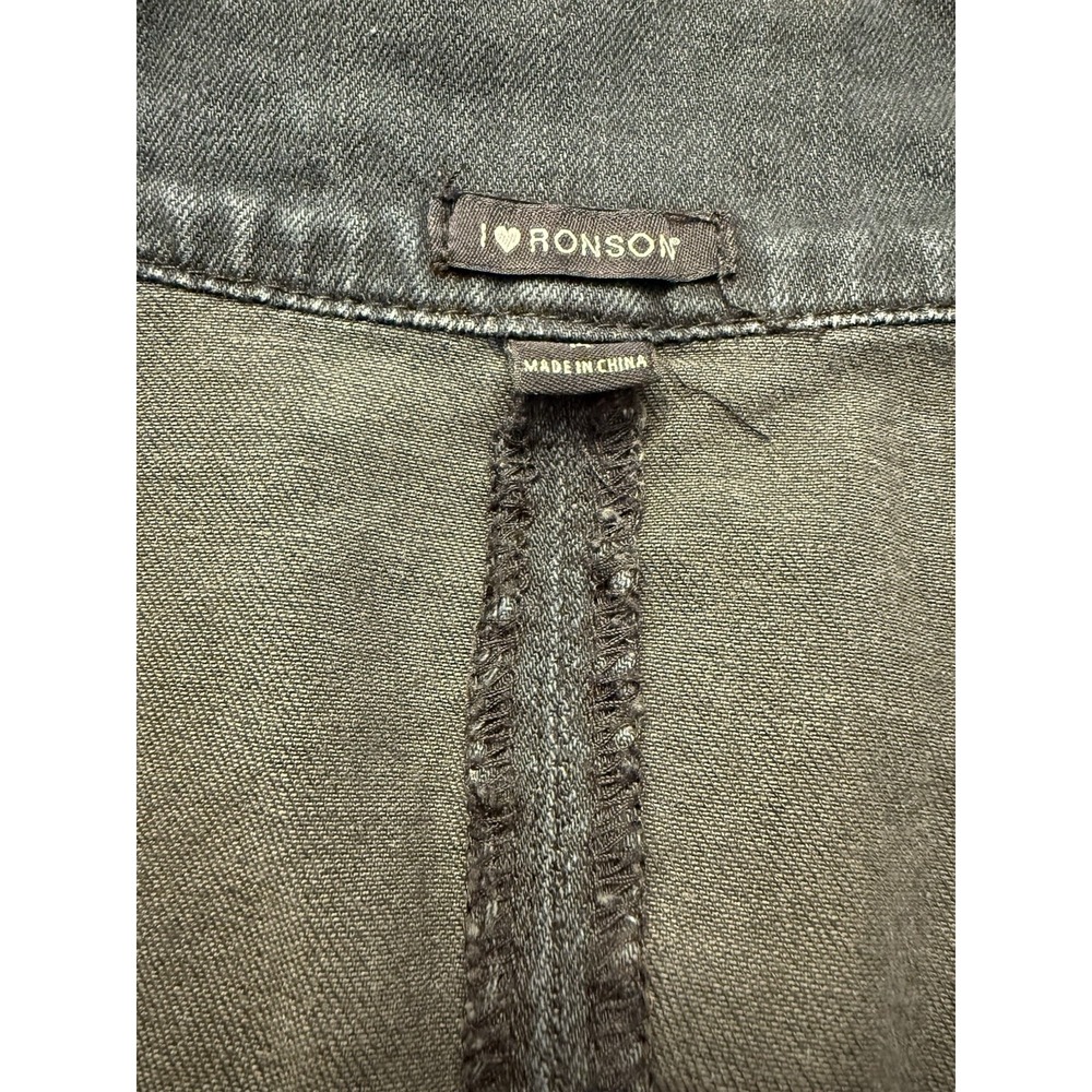 I Heart‎ Ronson Utility Chic Jacket Adjustable Long Sleeve Dark Blue Size M - Picture 7 of 10